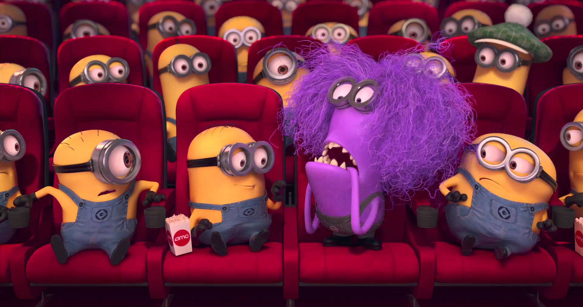 Minions watching movie free image download