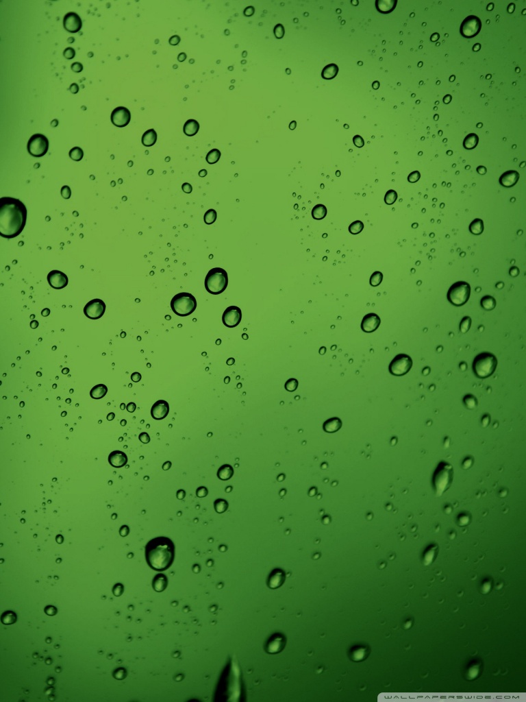 Green Water Drops Ultra HD Desktop Background Wallpaper for 4K UHD TV, Multi Display, Dual Monitor, Tablet