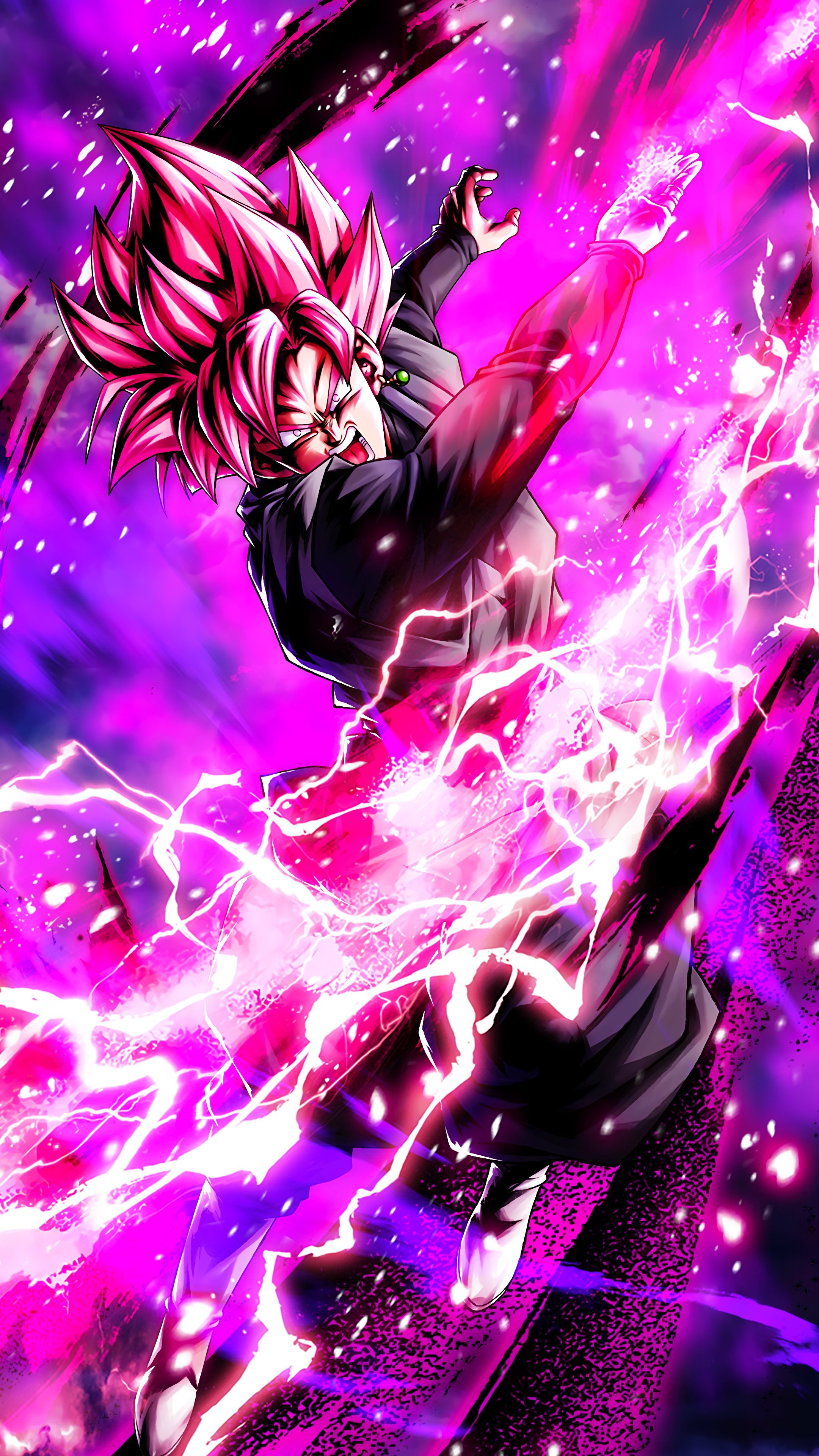 Goku Black Rose  Half Blue And Pink Wallpaper Download  MobCup