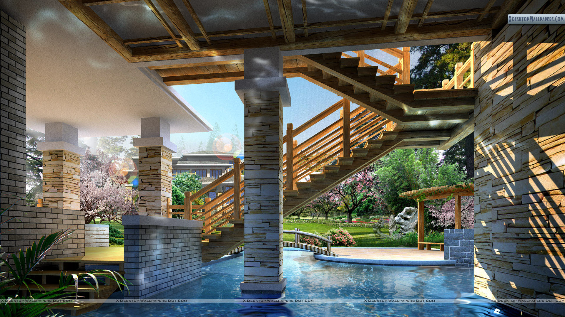 Pool House Wallpapers - Wallpaper Cave