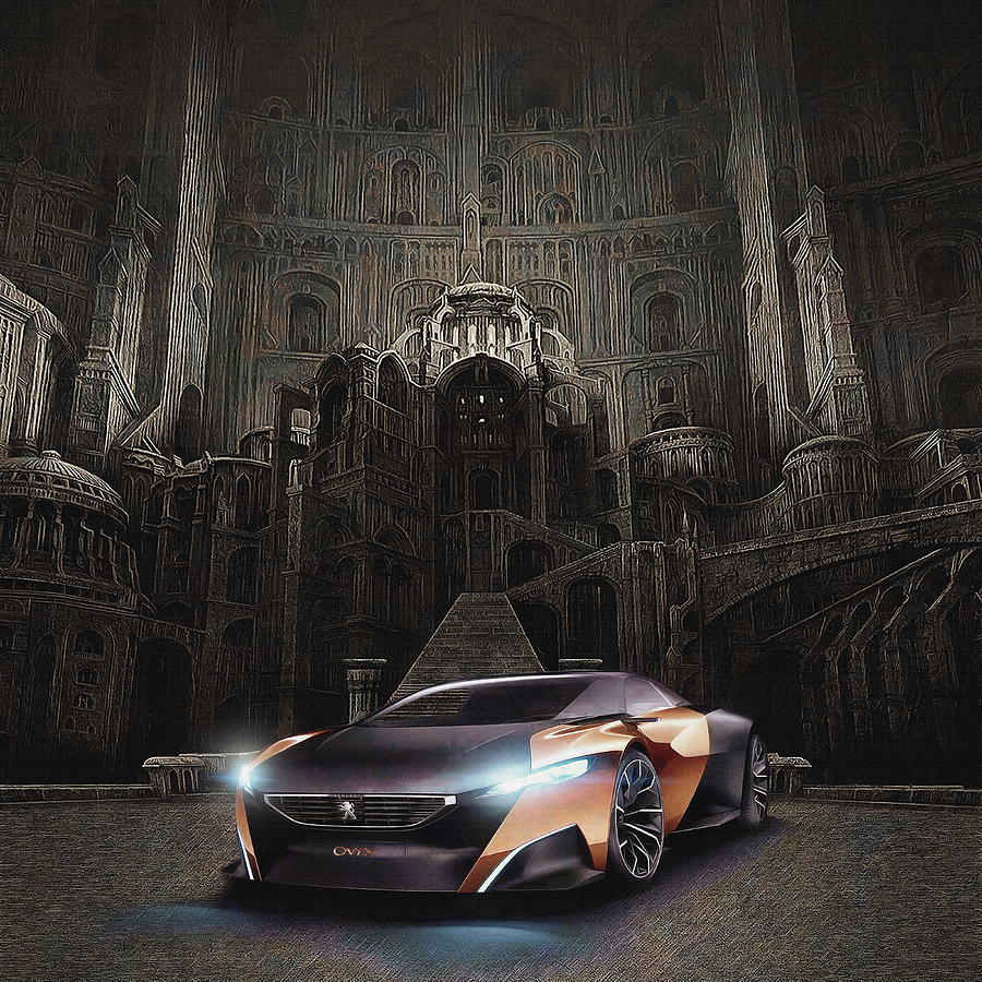 Peugeot Onyx Supercar Digital Art by Jerzy Czyz. Fine Art America