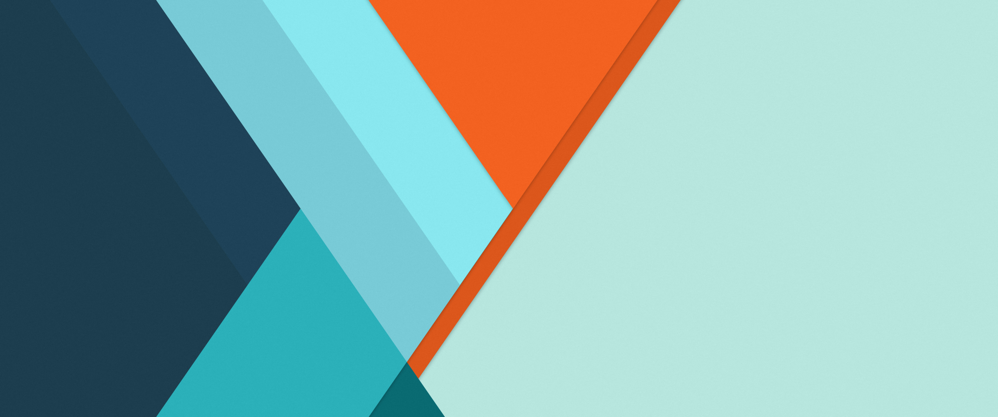 Material Design Wallpaper 4K, Minimalist, Orange, Stripes, Blue, Flat, Abstract