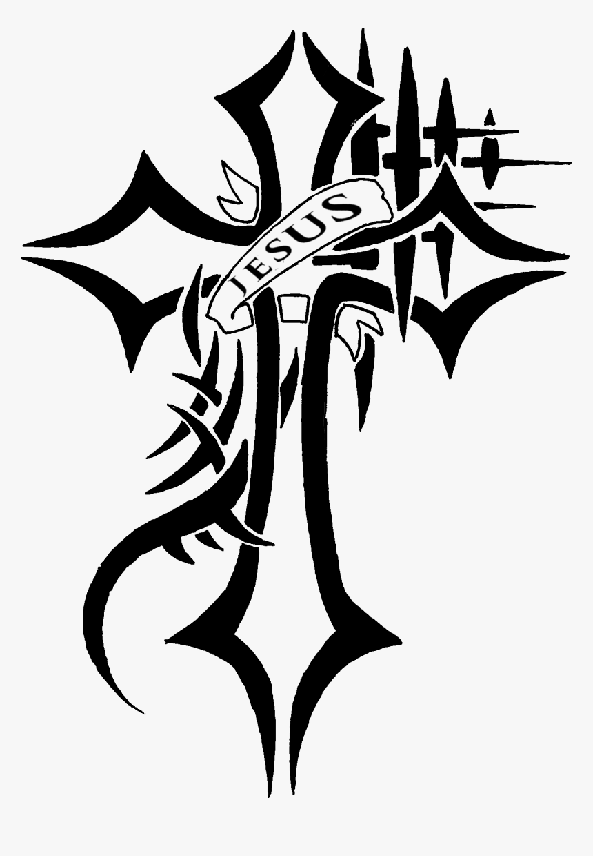Cross Tattoos Png Photo Clipart Jesus Cross Logo, Transparent Png