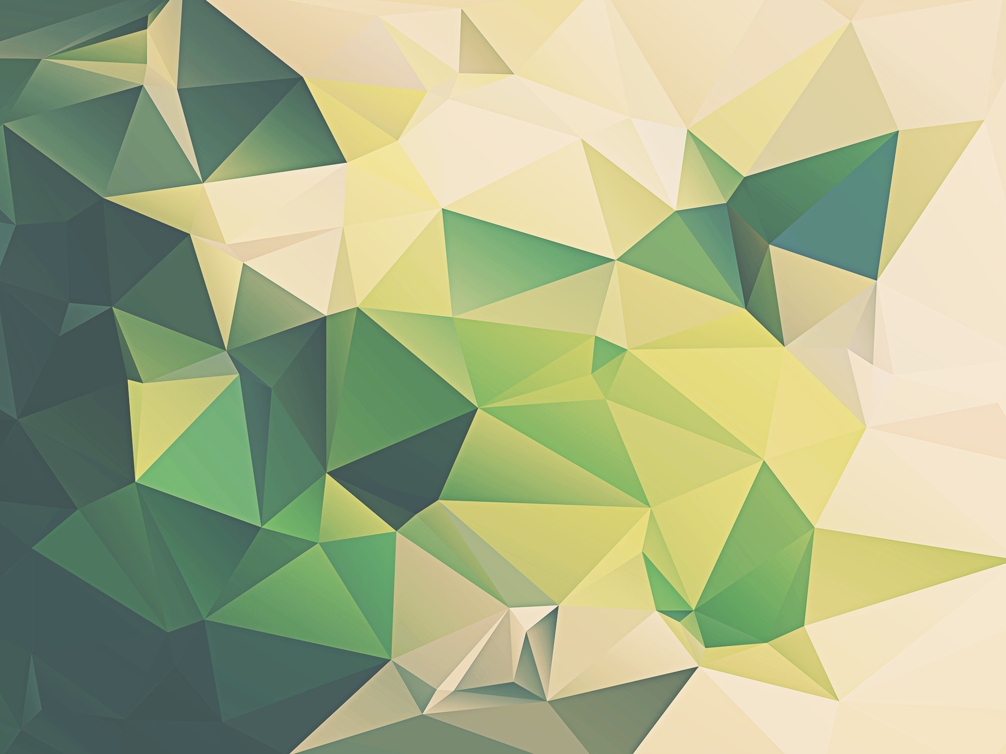 px Green Geometric Desktop Wallpaper
