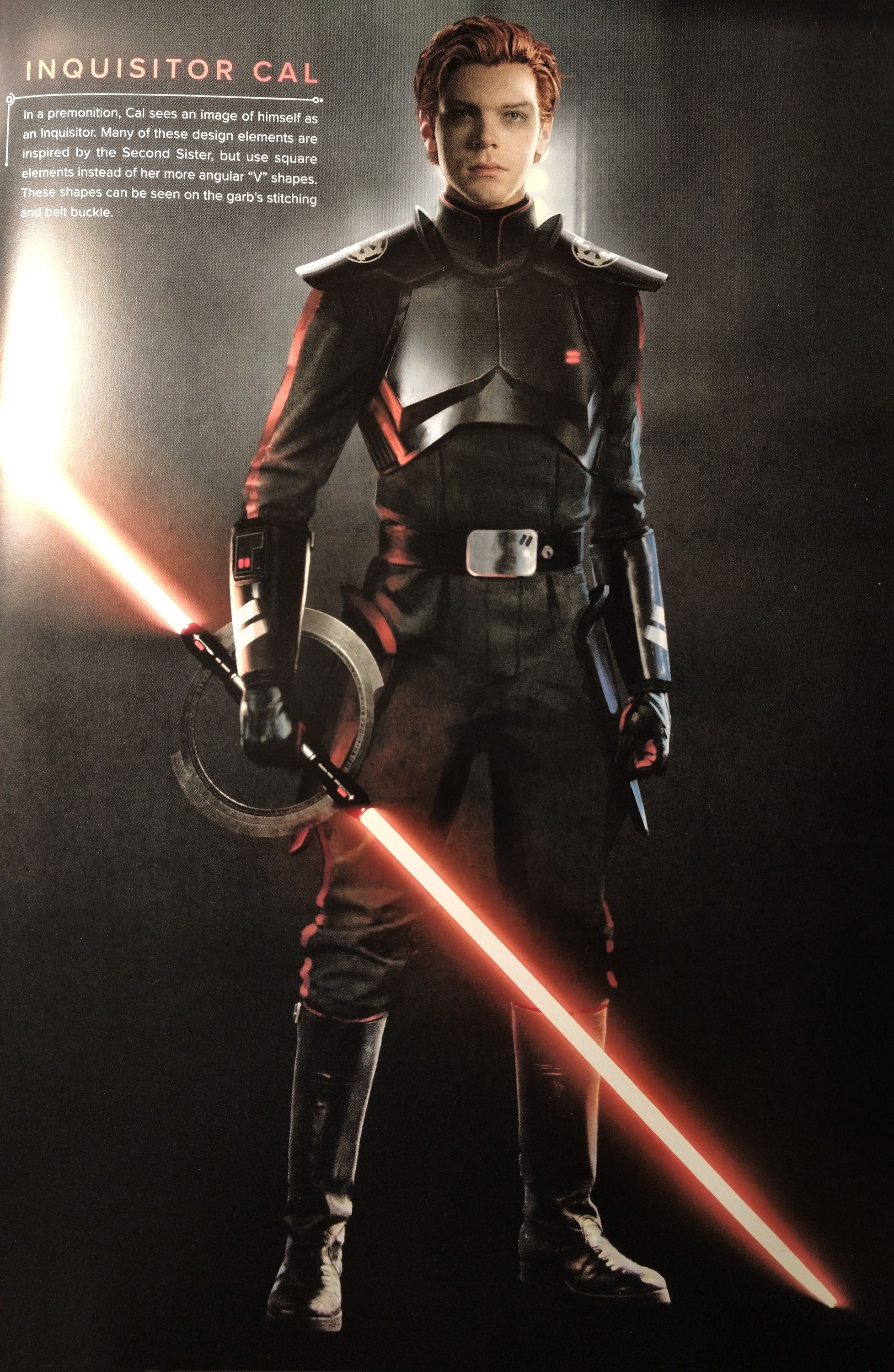 Inquisitor Cal In a premonition, Cal sees an image of himself as an Inquisitor. Many of these design elements. Star wars image, Star wars fallen order, Star wars