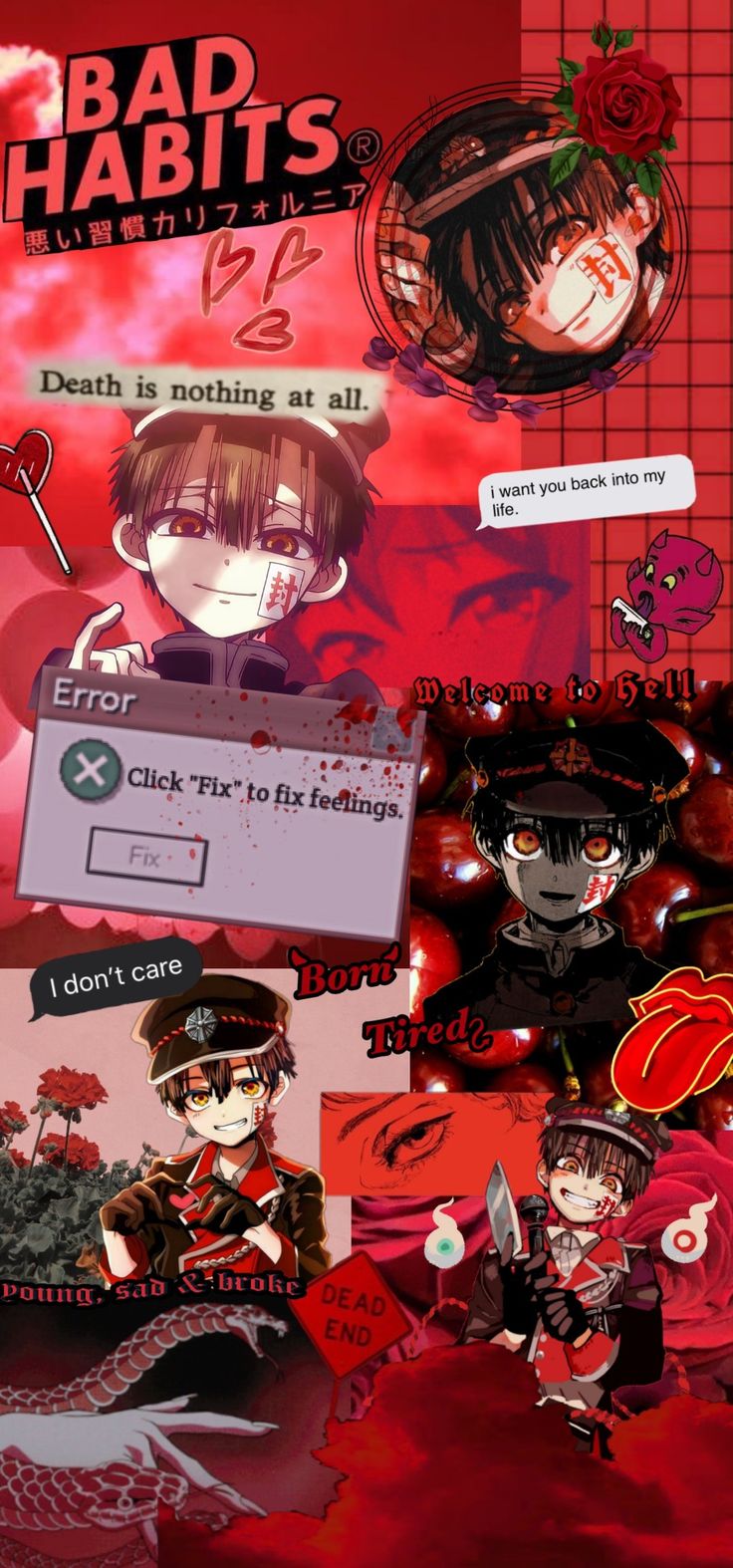 hanako collage wallpaper. Anime wallpaper iphone, Cute anime wallpaper, Anime wallpaper