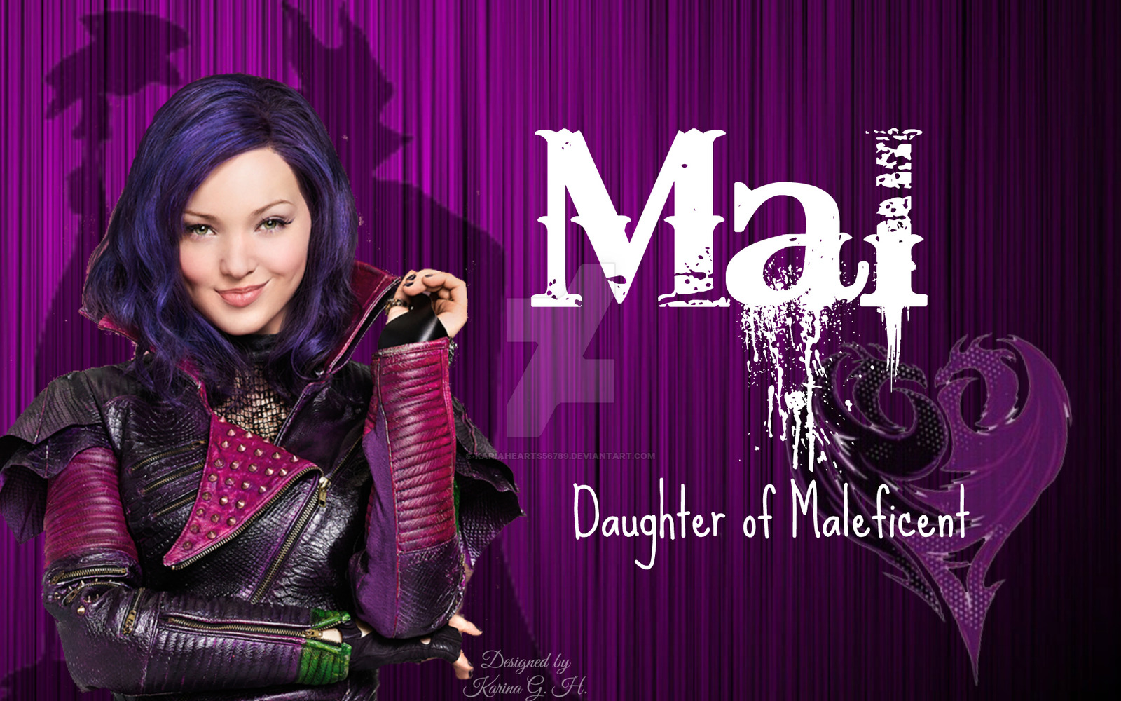 Free download Disney Descendants Mal daughter of Maleficent by KariaHearts56789 [1600x1000] for your Desktop, Mobile & Tablet. Explore Disney Descendants Wallpaper. Mal Descendants Wallpaper, Descendants Wallpaper