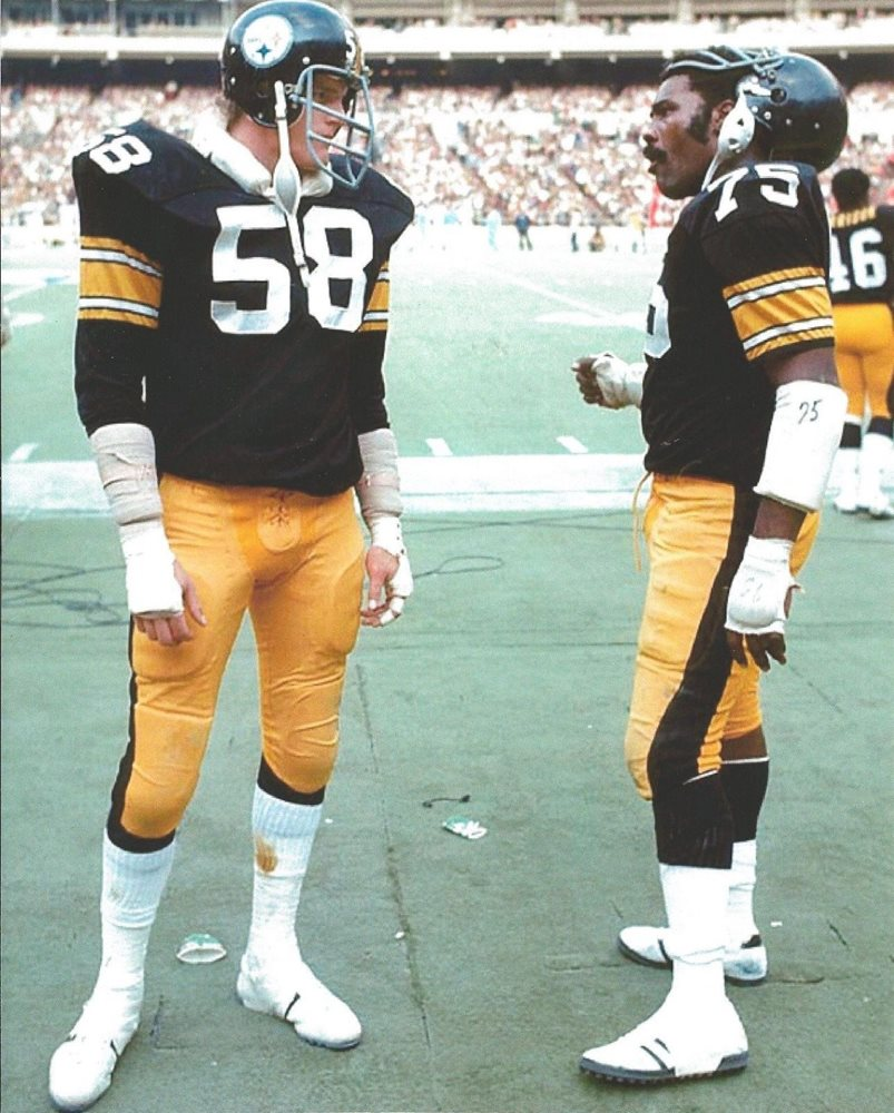 JACK LAMBERT MEAN JOE GREENE 8X10 PHOTO PITTSBURGH STEELERS PICTURE NFL FOOTBALL. Pittsburgh steelers football, Pittsburgh steelers picture, Pittsburgh steelers