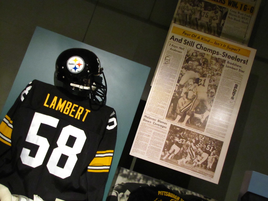 Jack Lambert / Steelers. at the Pro Football Hall of Fame
