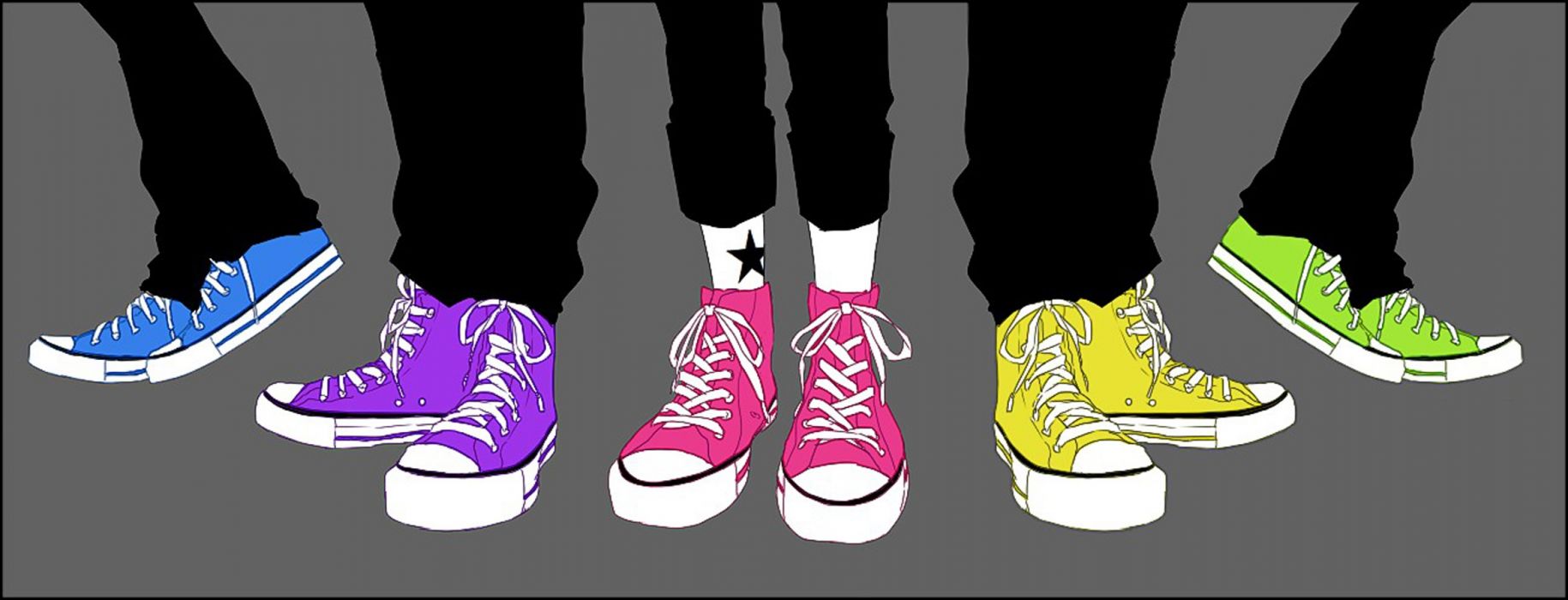 Anime converse shoes