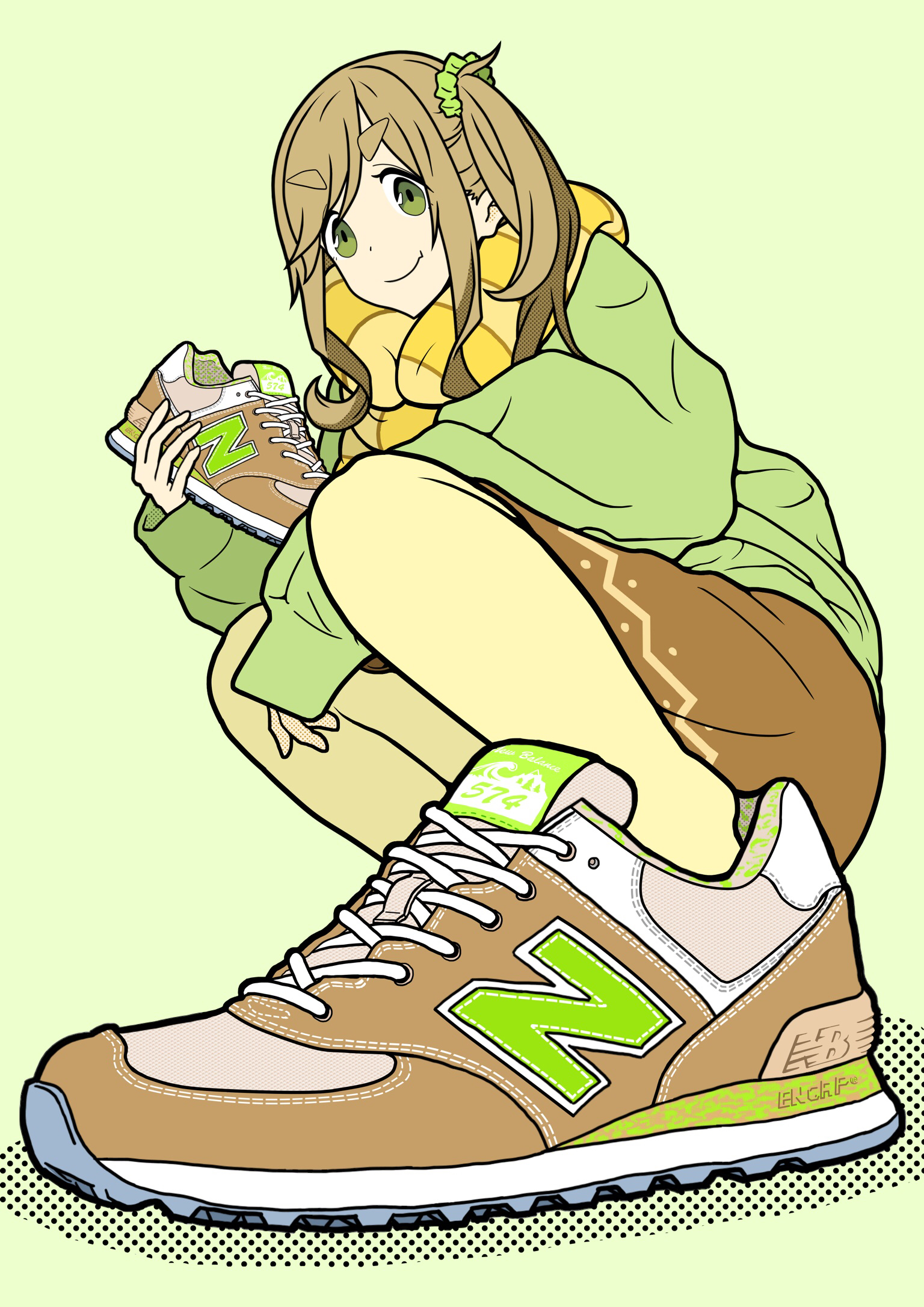 New Balance Anime Shoes Yorozuka Yuru Camp Wallpaper:1536x2172