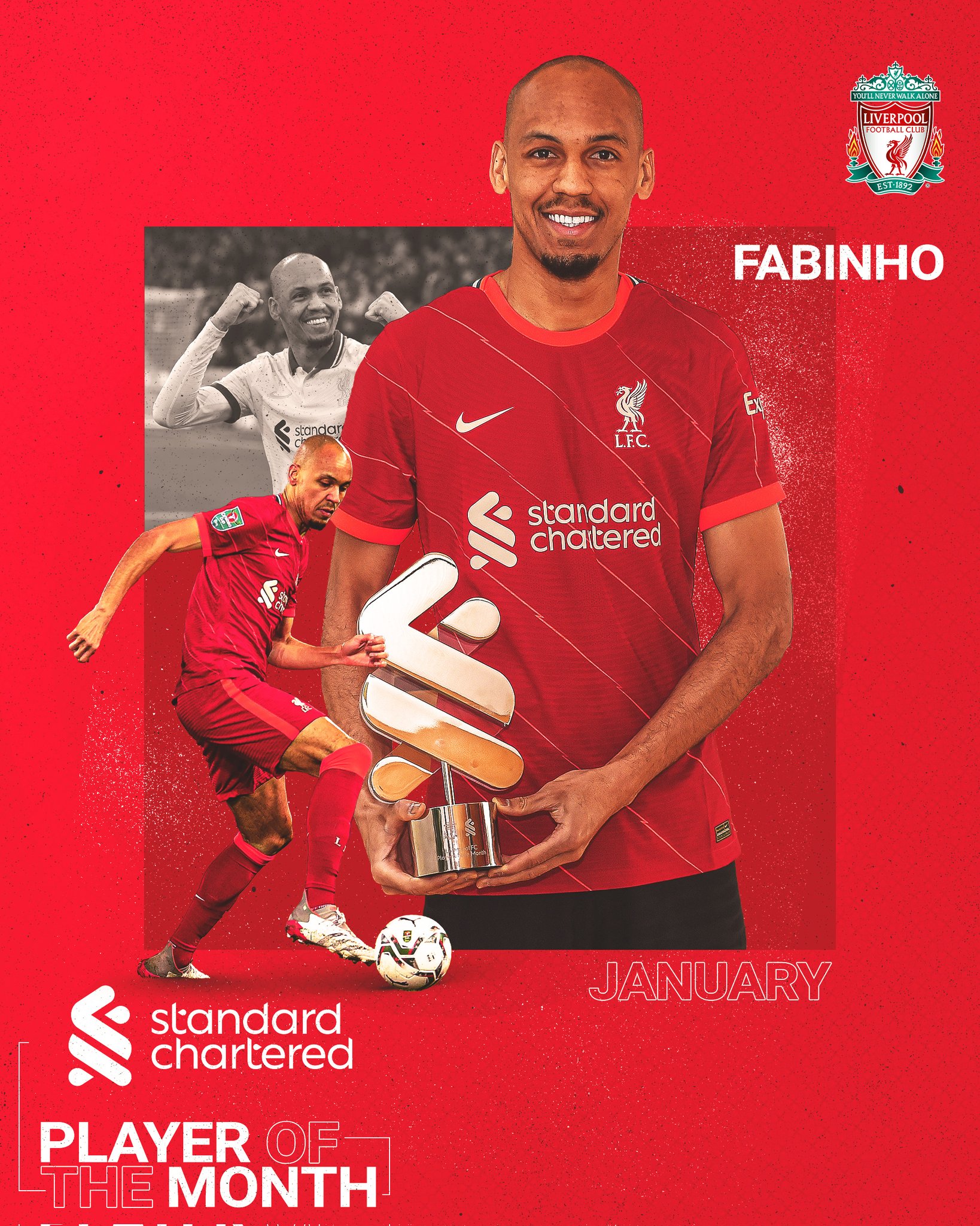 DaveOCKOP's Player of the Month. Fabinho has five goals so far in 2022 coupled with some amazing defensive performances. Elite player