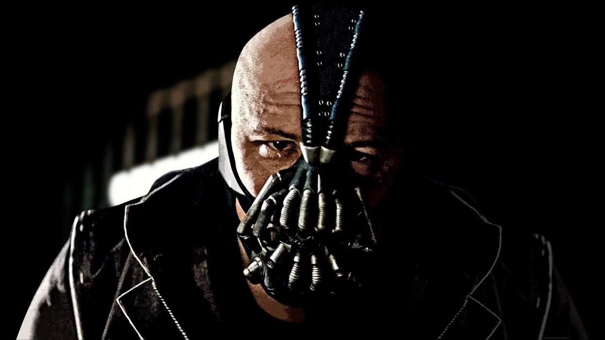 The Dark Knight Rises batman bane movies comics video games mask face evil villian eyes stare pov men males people scary creepy spooky wallpaperx1080