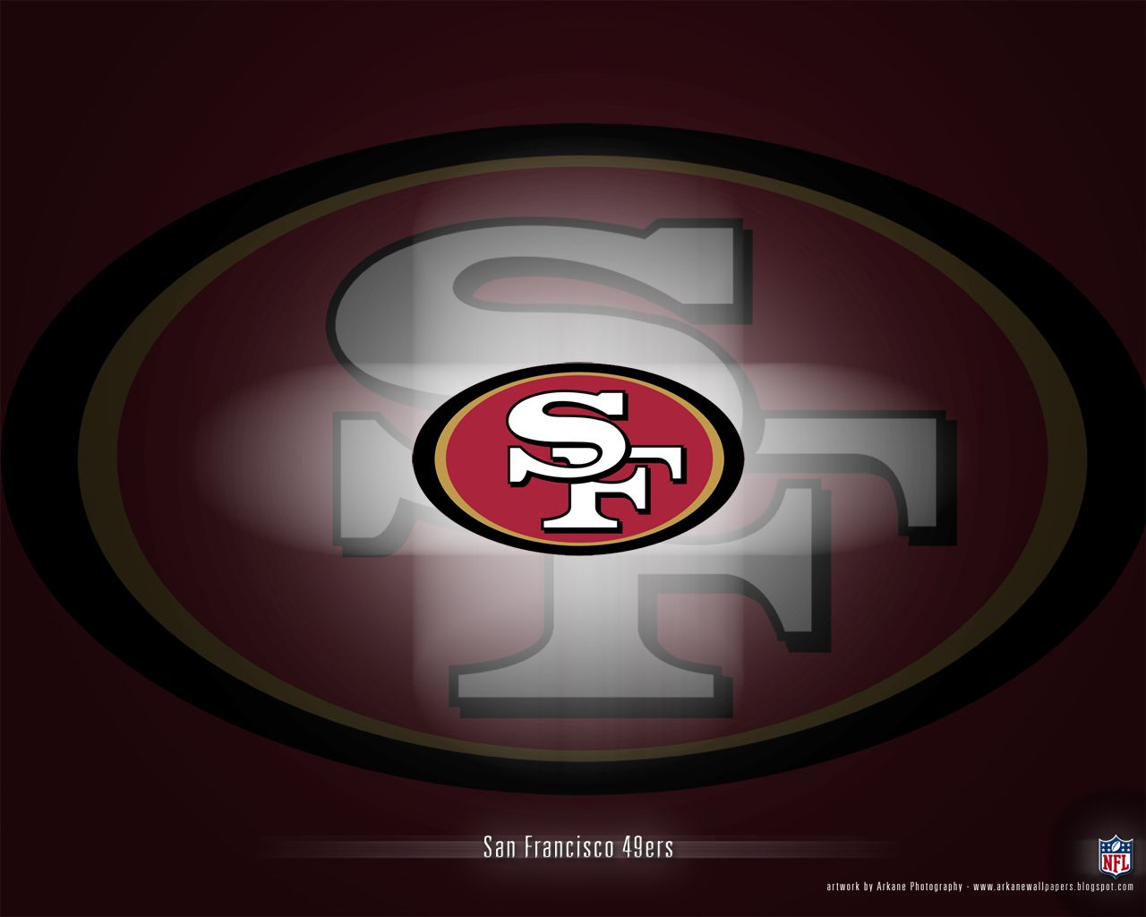 San Francisco 49ers. Arkane NFL Wallpaper: San Francisco 49ers. 1. San francisco 49ers, San francisco 49ers logo, San francisco 49ers nfl