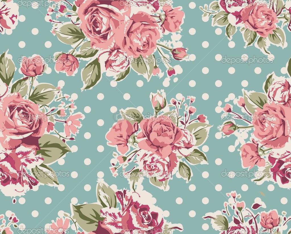 Vintage Style Floral Wallpaper