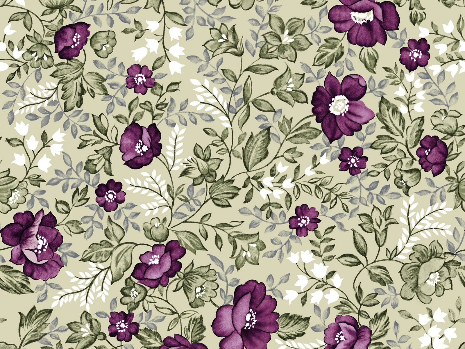 FREE Vintage Floral Wallpaper in PSD
