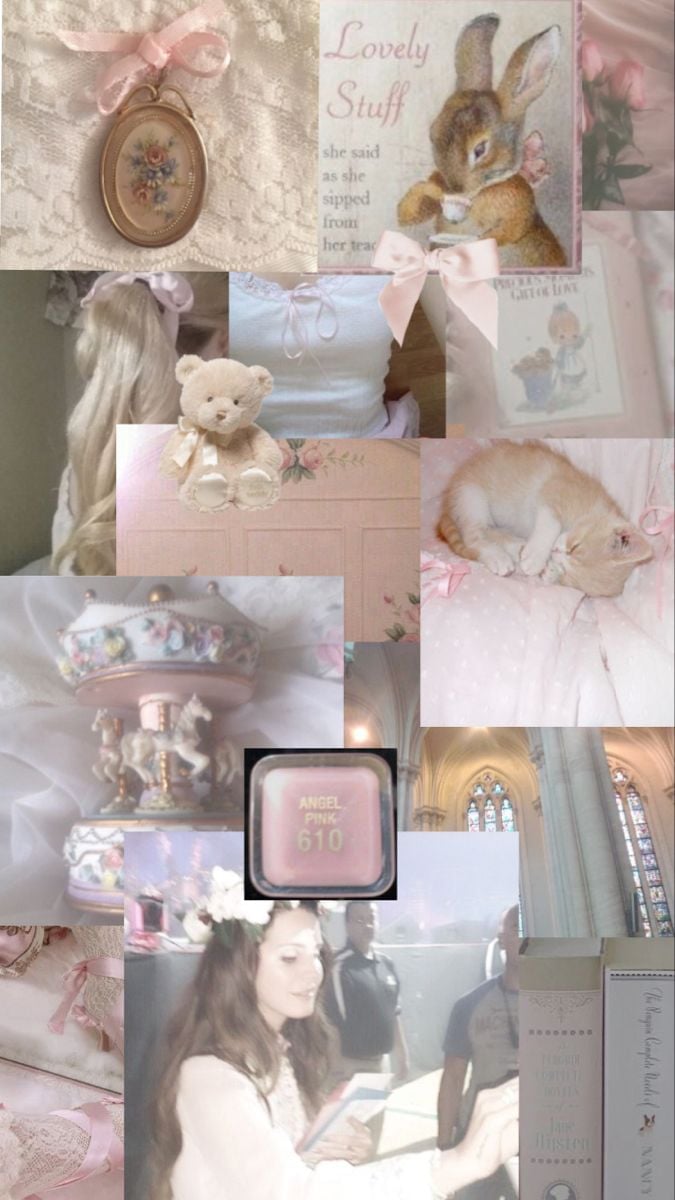 ✧⁺˳༚ coquette wallpaper collage ˚✧⁺˳༚. Pink, Baby pink aesthetic, iPhone wallpaper