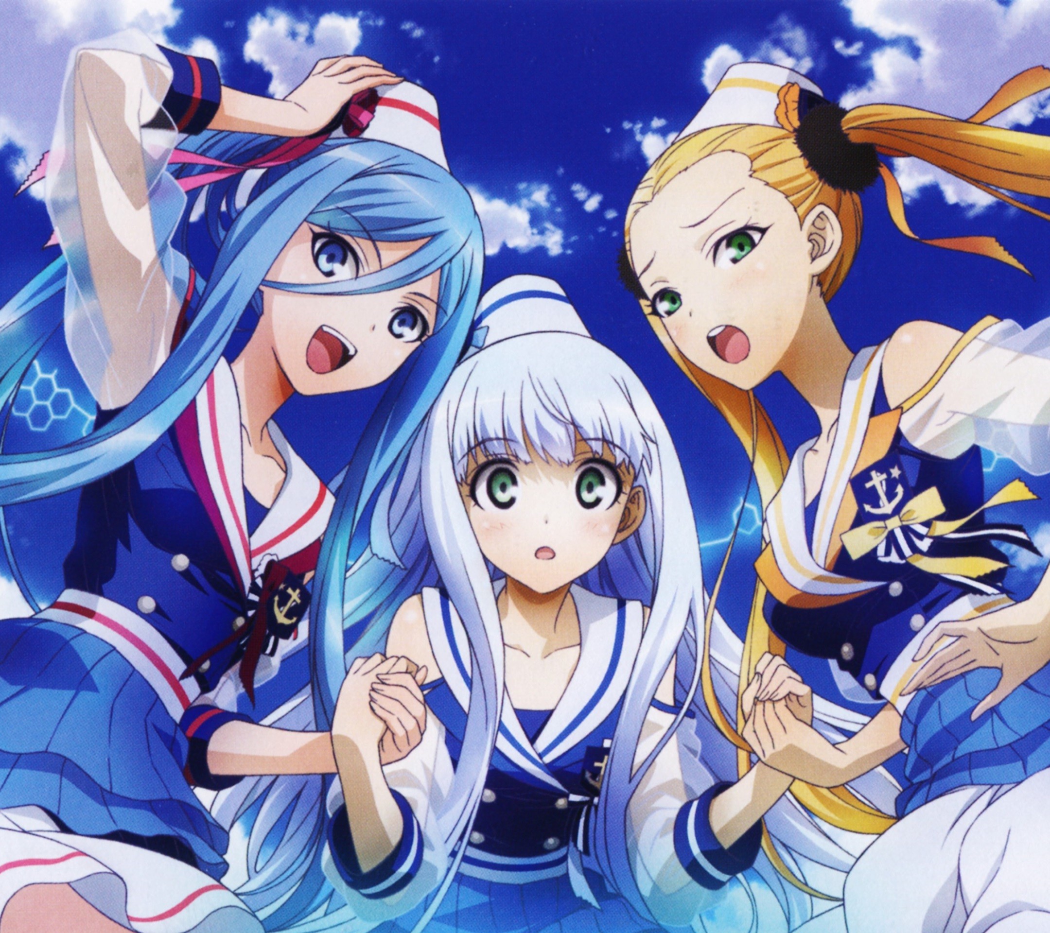 Aoki Hagane no Arpeggio.Iona Android wallpaper.Takao.Haruna.2160×1920