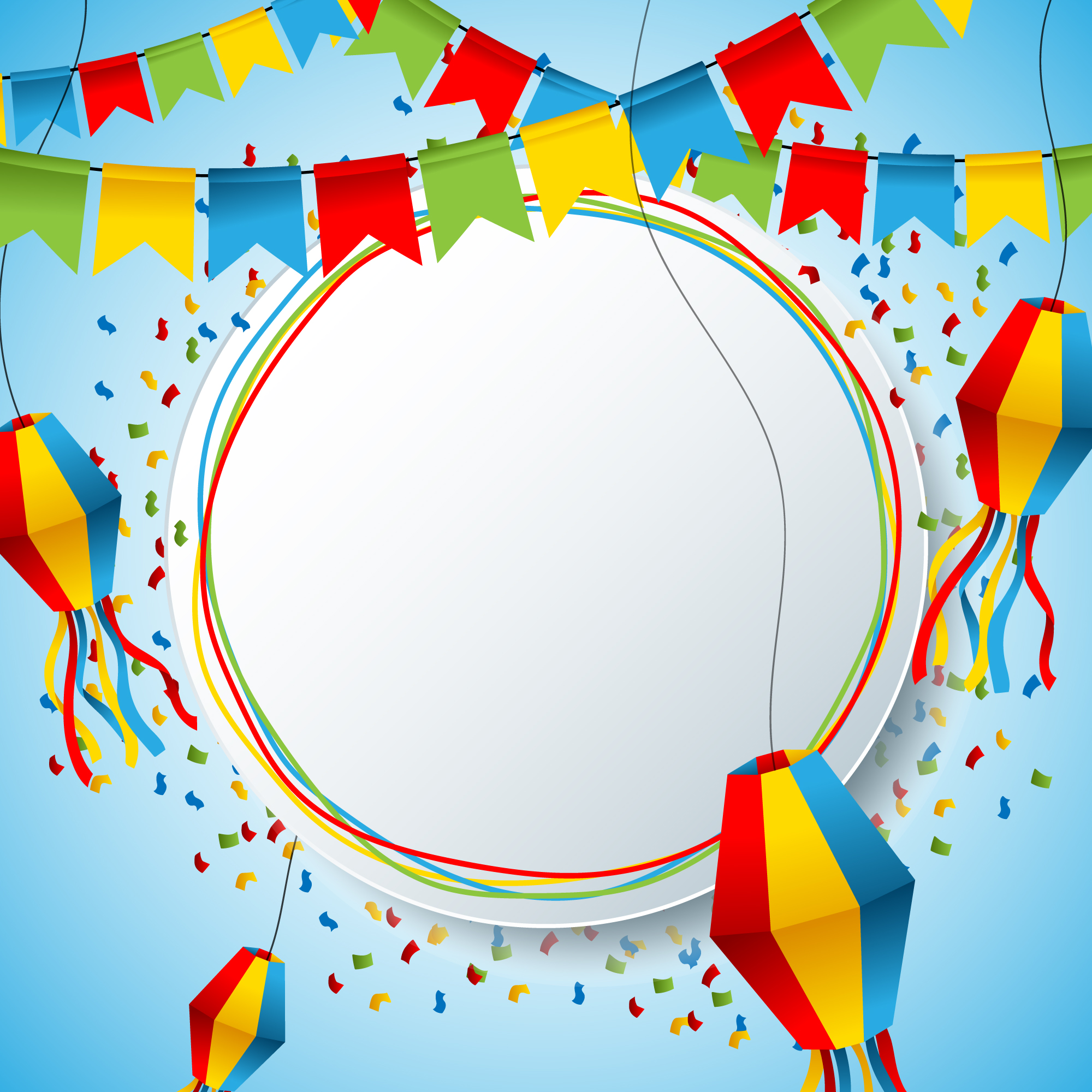 Colorful Festa Junina Background