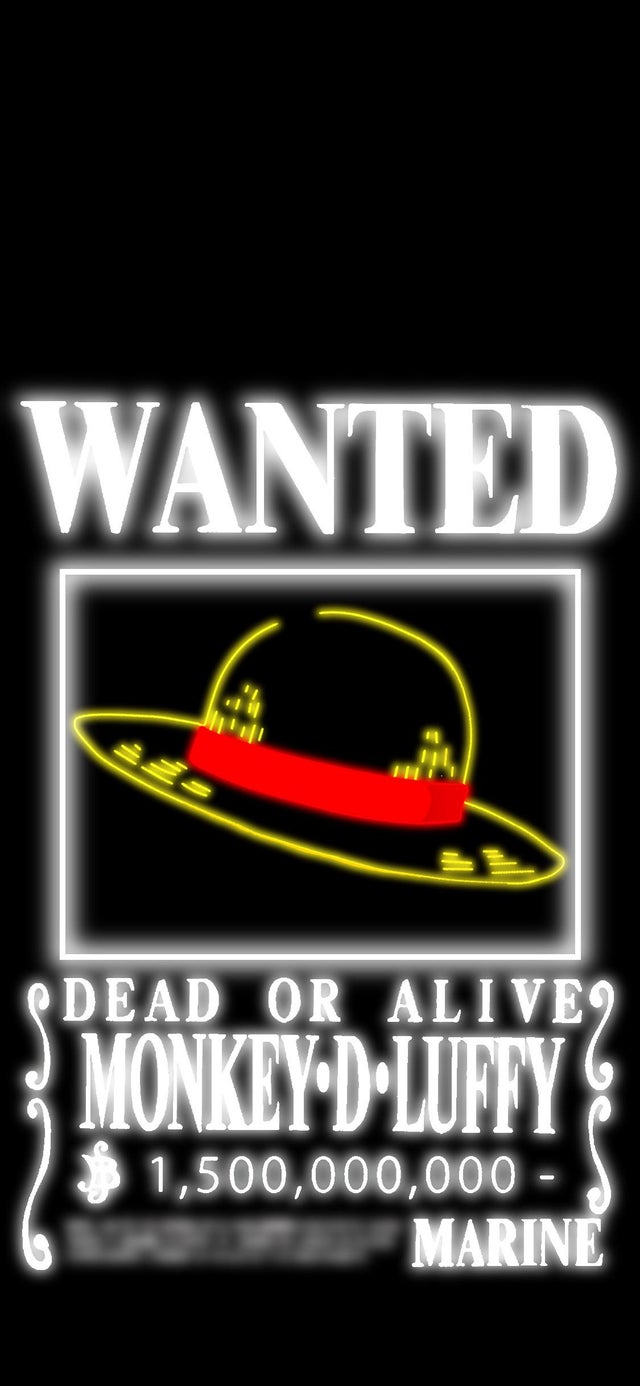 Neon Wanted Poster phone wallpaper I made today while bored. Accepting criticism!