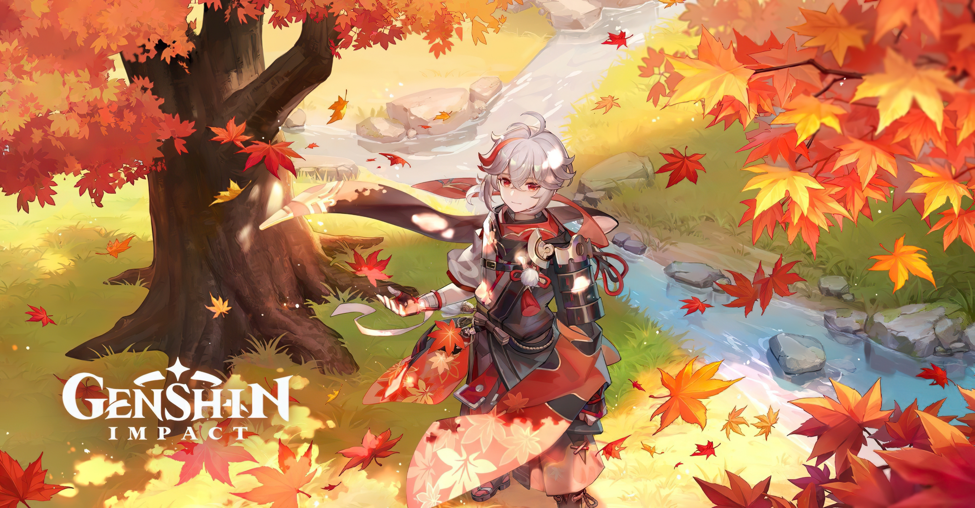 DevilTakoyaki wallpaper, it's not 4K or anything but I upscaled it a little bit. Should be good enough. #GenshinImpact #原神 #Kazuha