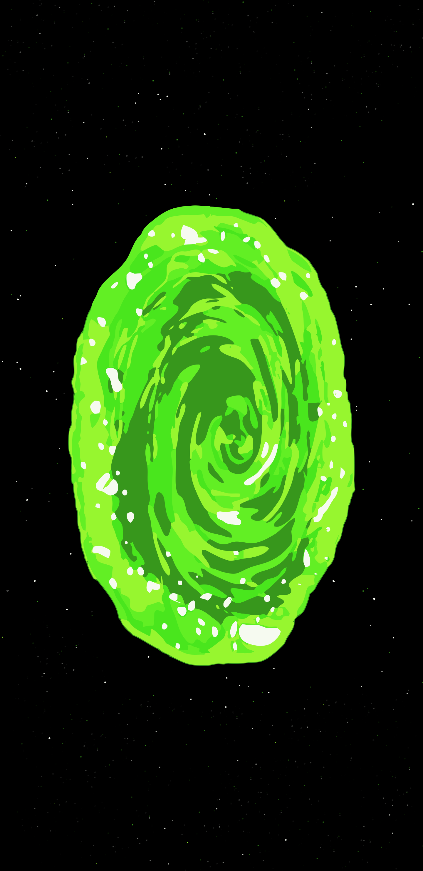 Rick and Morty Portal Gun Wallpaper iPhone Phone 4K #9280e