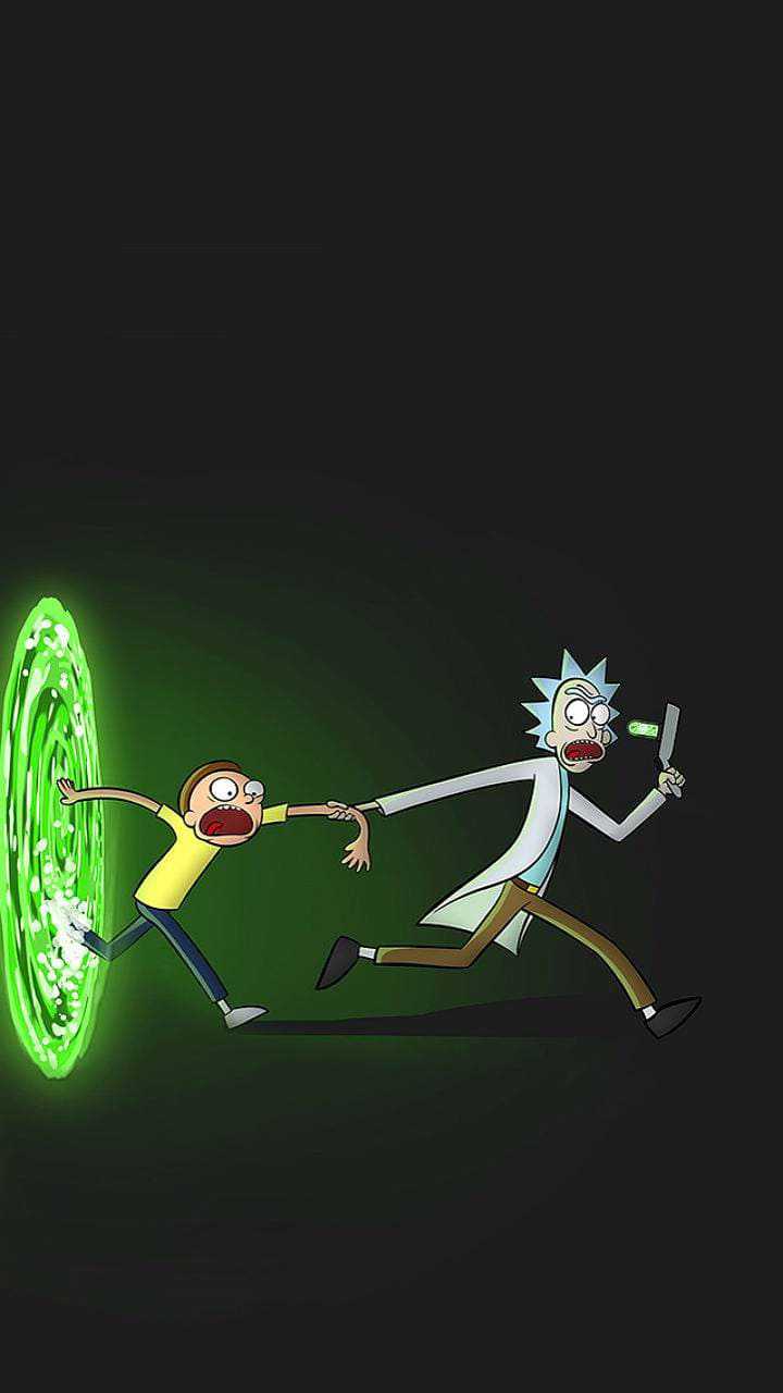 Rick and Morty Portal Gun Wallpaper iPhone Phone 4K 9270e