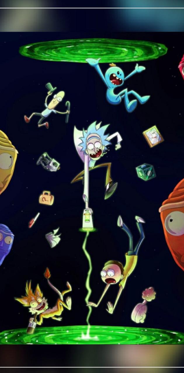 Rick and Morty Portal Gun Wallpaper iPhone Phone 4K #9190e