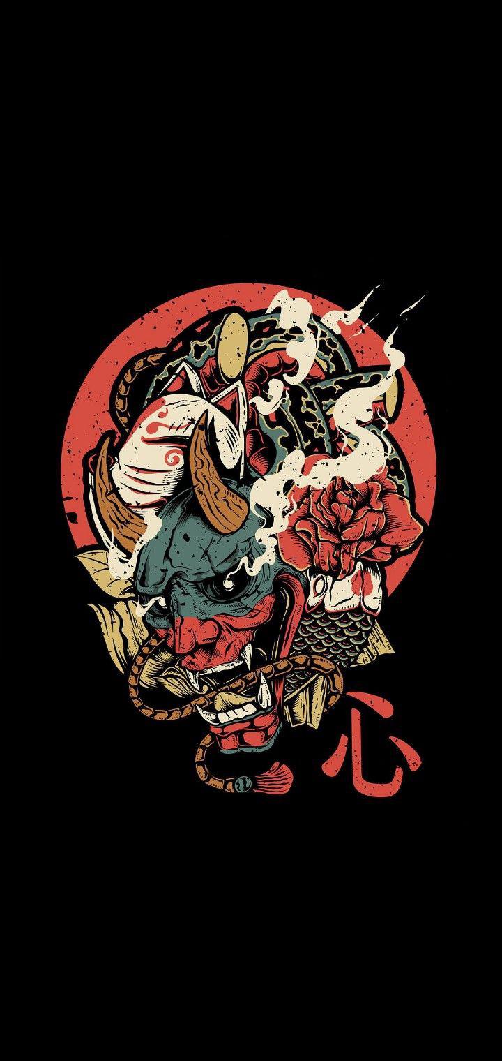 Free download Samurai Oni Wallpaper For Tech Samurai Wallpaper [720x1520] for your Desktop, Mobile & Tablet. Explore Oni iPhone Wallpaper. Oni Wallpaper, Oni Mask Wallpaper, Oni Akuma Wallpaper