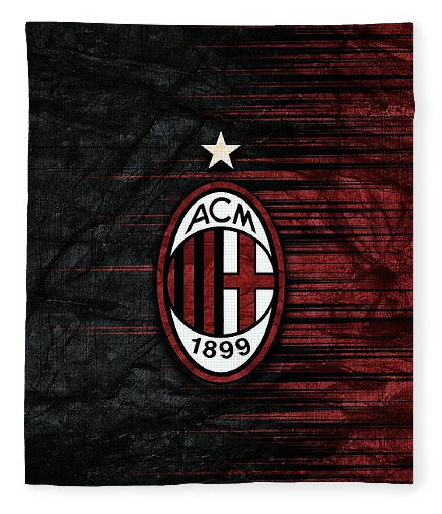 Ac Milan Wallpaper Fleece Blanket