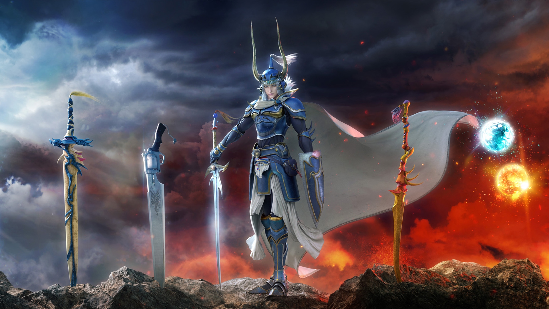 Warrior of Light Swords Dissidia Final Fantasy NT HD