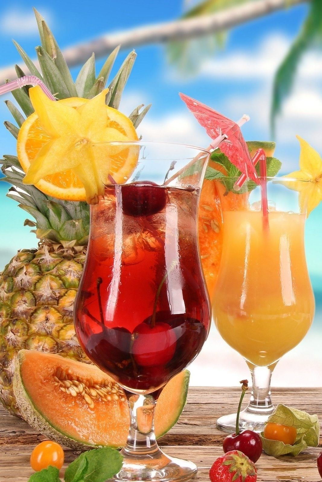Summer Drinks Wallpaper