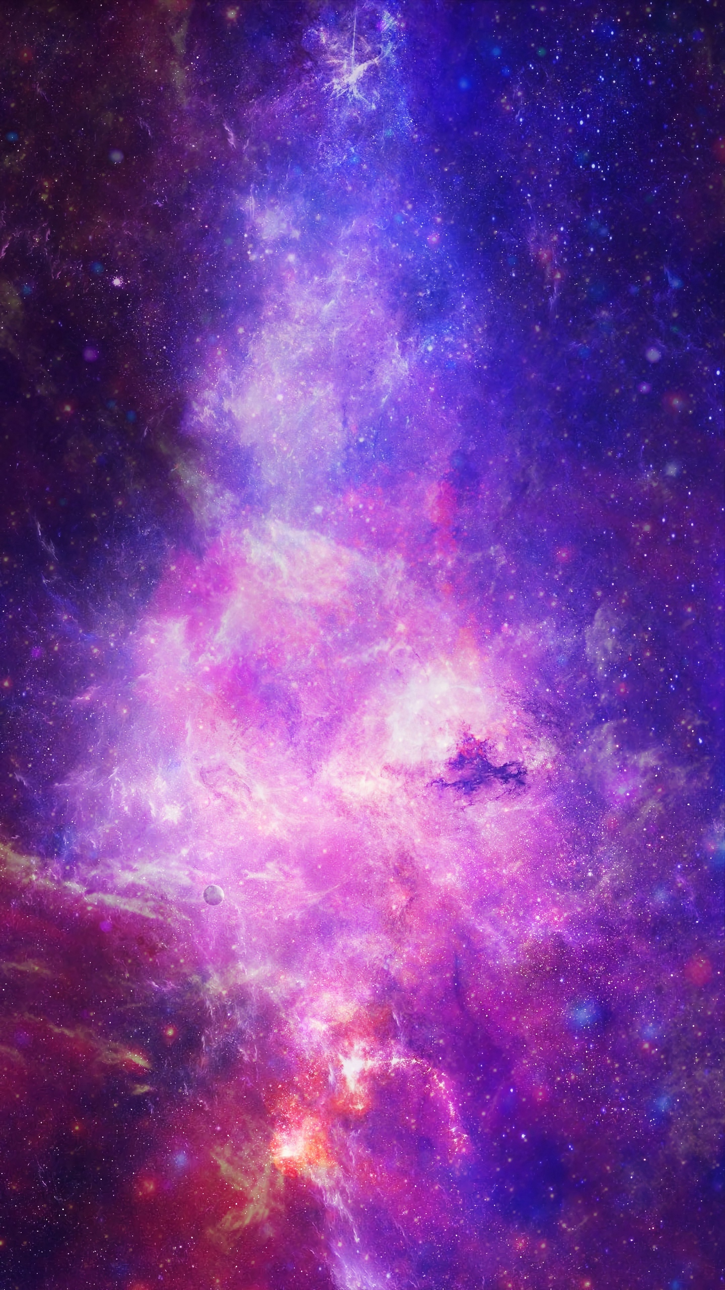 Wallpaper Space, Nebula, Galaxy, Stars, Bright, Saturated 3.1 Galaxy Case