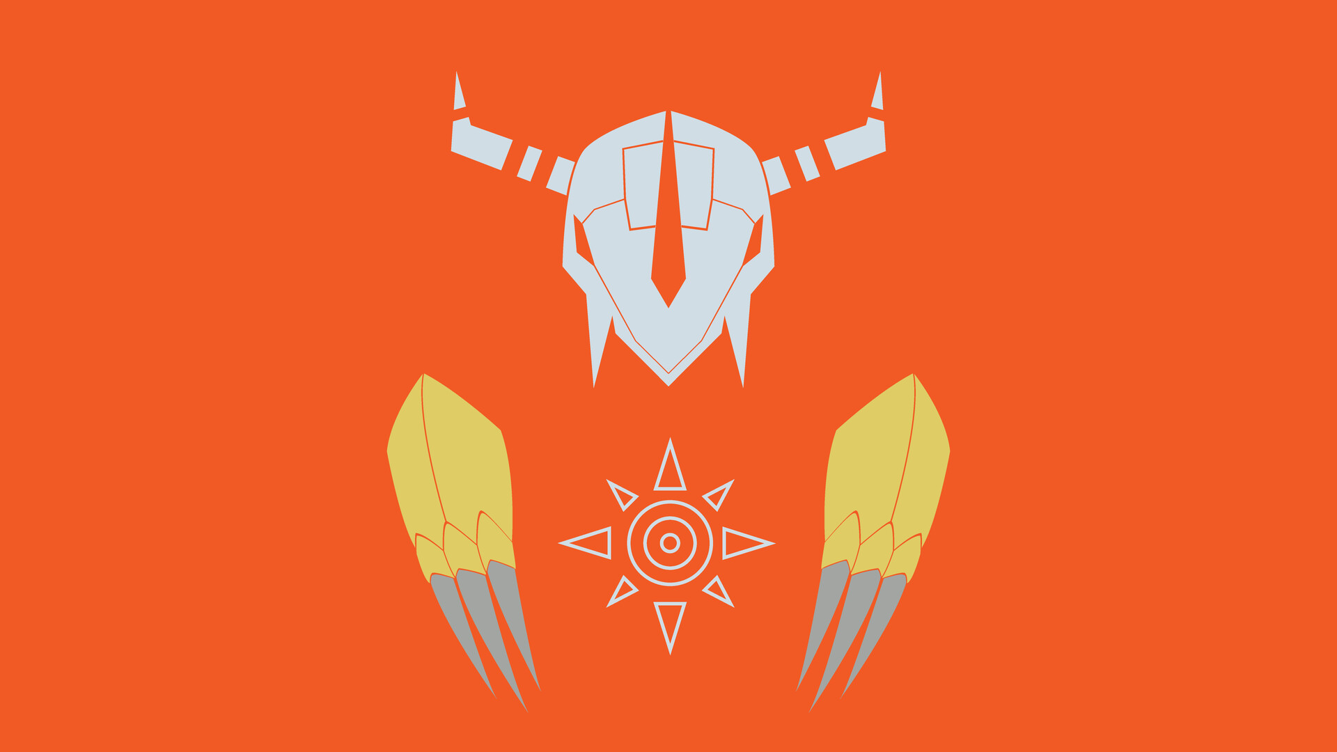 WarGreymon BlackWarGreymon Minimalist Wallpaper