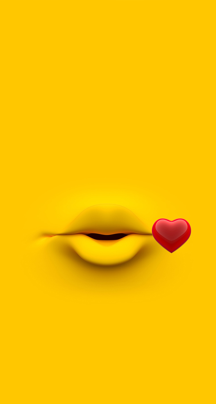 Kiss Emoji Wallpaper