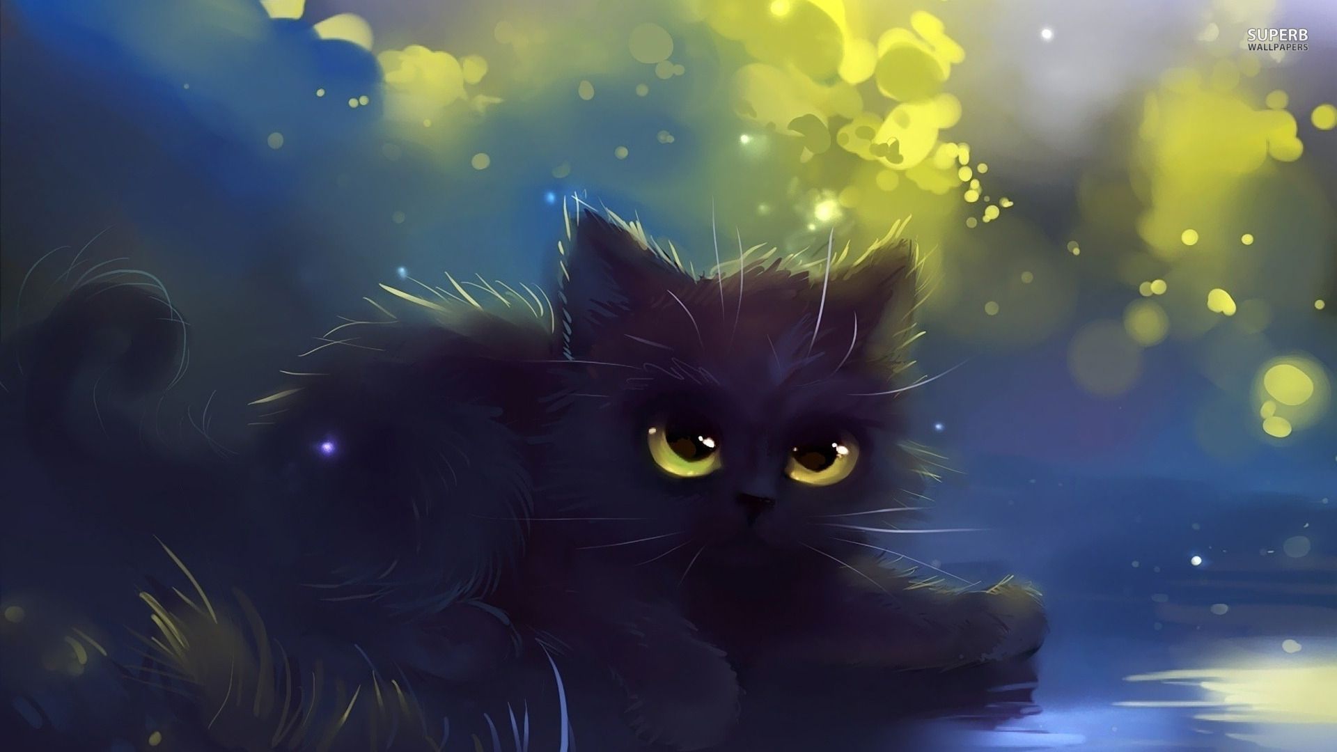 Kawaii Anime Cat Wallpaper - Black cat anime, Warrior cats name generator, Warrior cat names