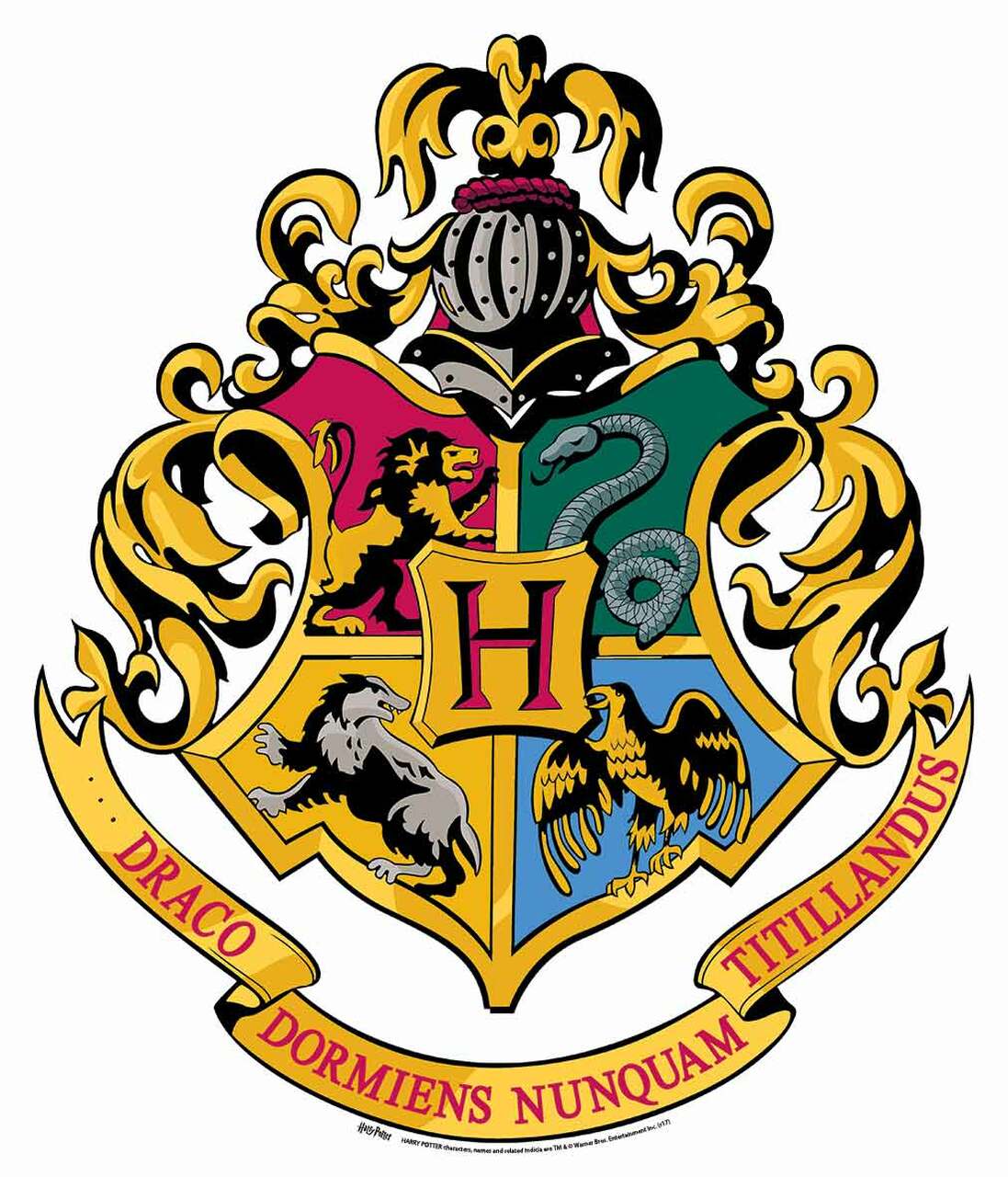 Hogwarts Crest from Harry Potter Wall Mounted Official Cardboard Cutout standups & standees at starstills.com