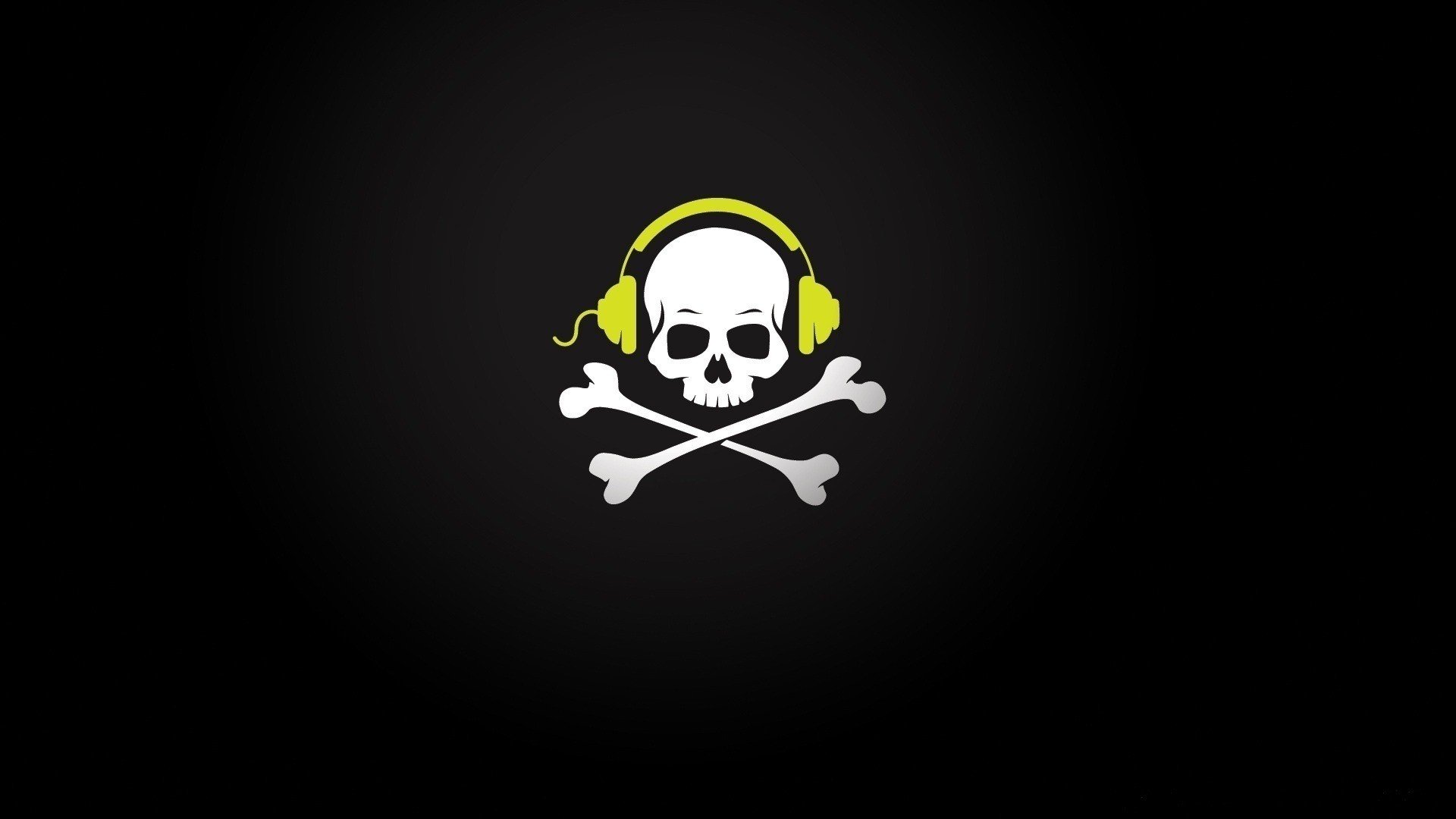 headphones, Skull, And, Crossbones Wallpaper HD / Desktop and Mobile Background