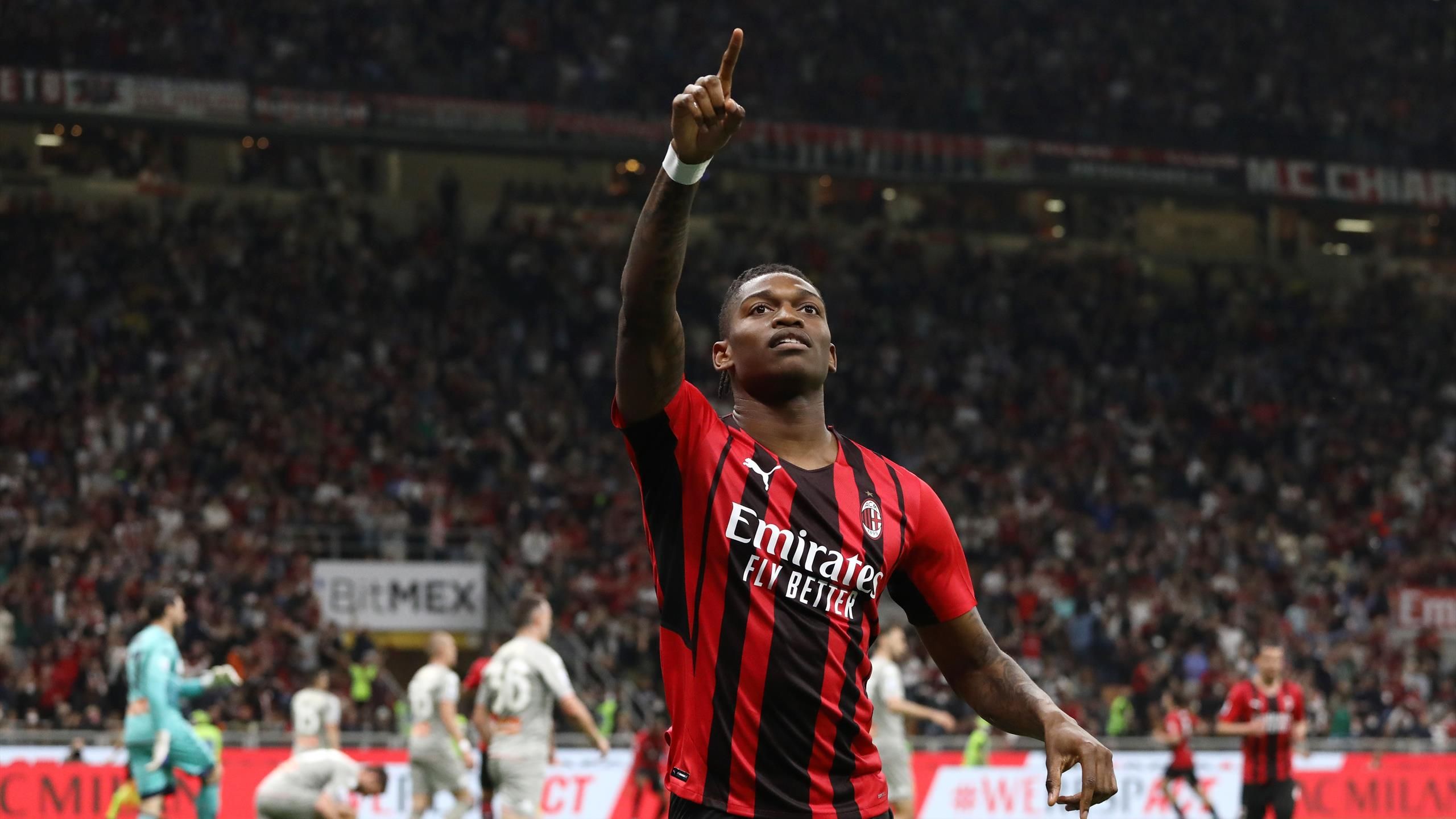 AC Milan 2 0 Genoa: Rafael Leao And Junior Messias Goals See Milan Return To Top Of Serie A