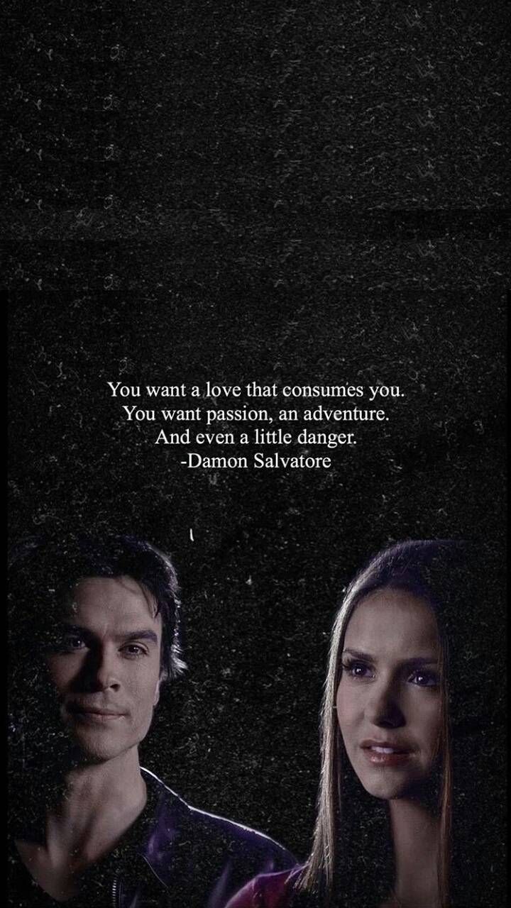 Delena wallpaper by Trizze. e74d. Vampire diaries funny, Vampire diaries damon, Ian somerhalder vampire diaries