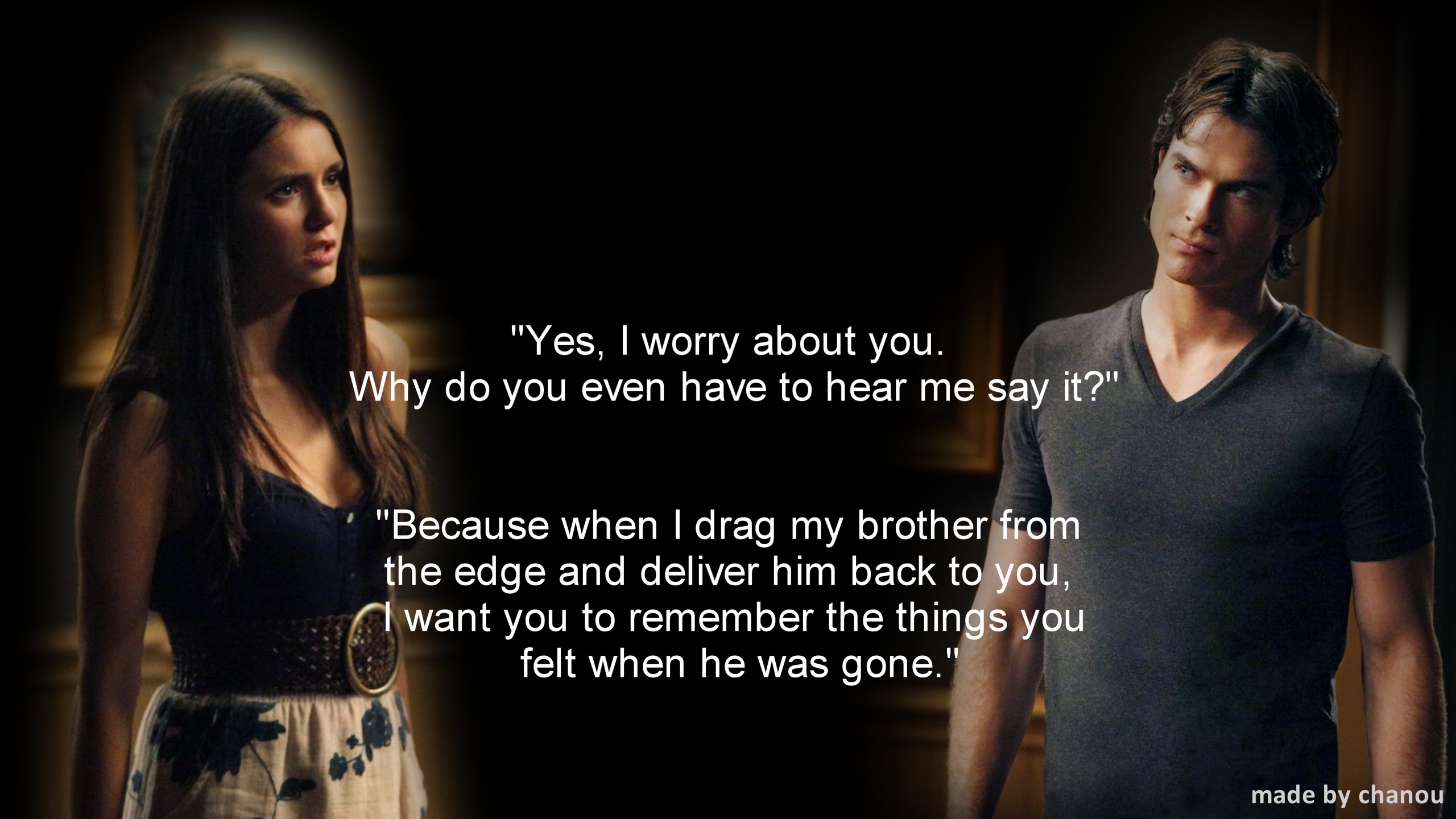 damon & elena Salvatore Wallpaper