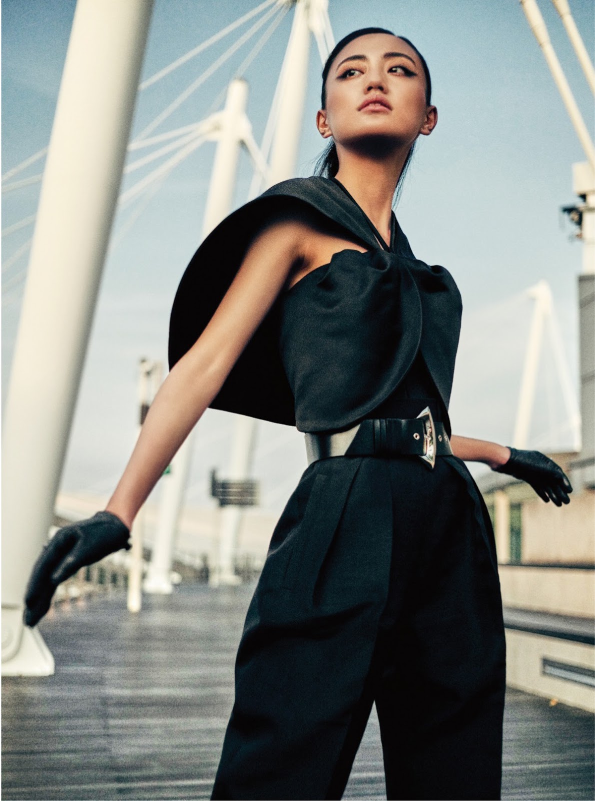 Andrea Kevichusa in Harper's Bazaar India November 2019