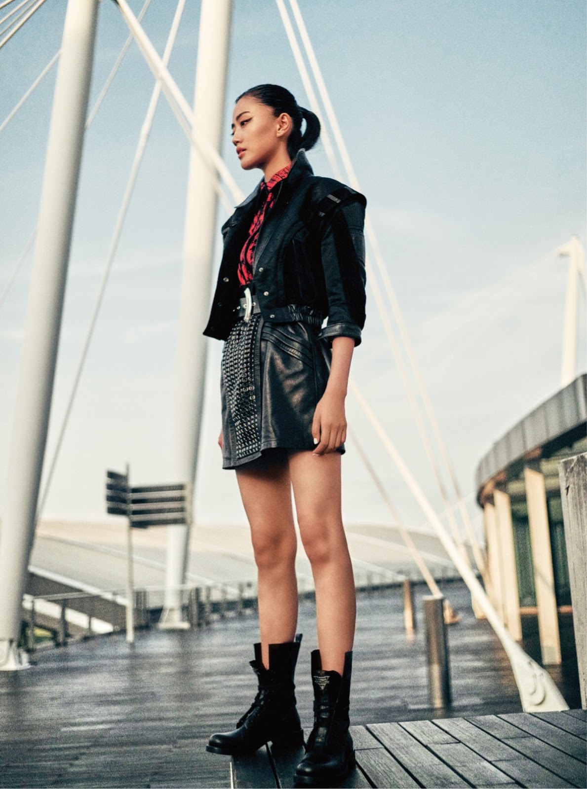 Andrea Kevichusa in Harper's Bazaar India November 2019