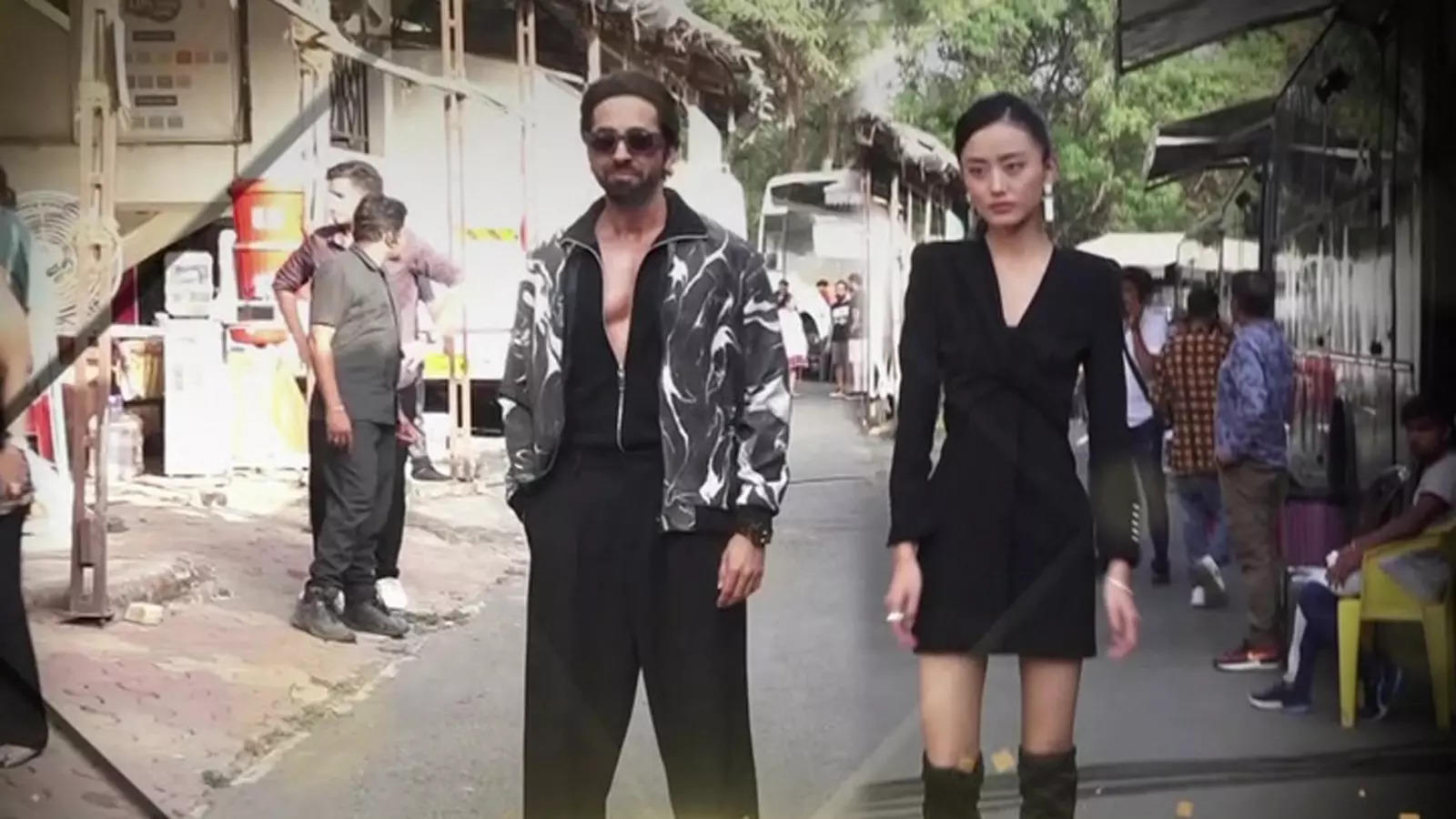 Ayushmann Khurrana, Co Star Andrea Kevichusa Go All Black For Promotion Of 'Anek'. Hindi Movie News Of India