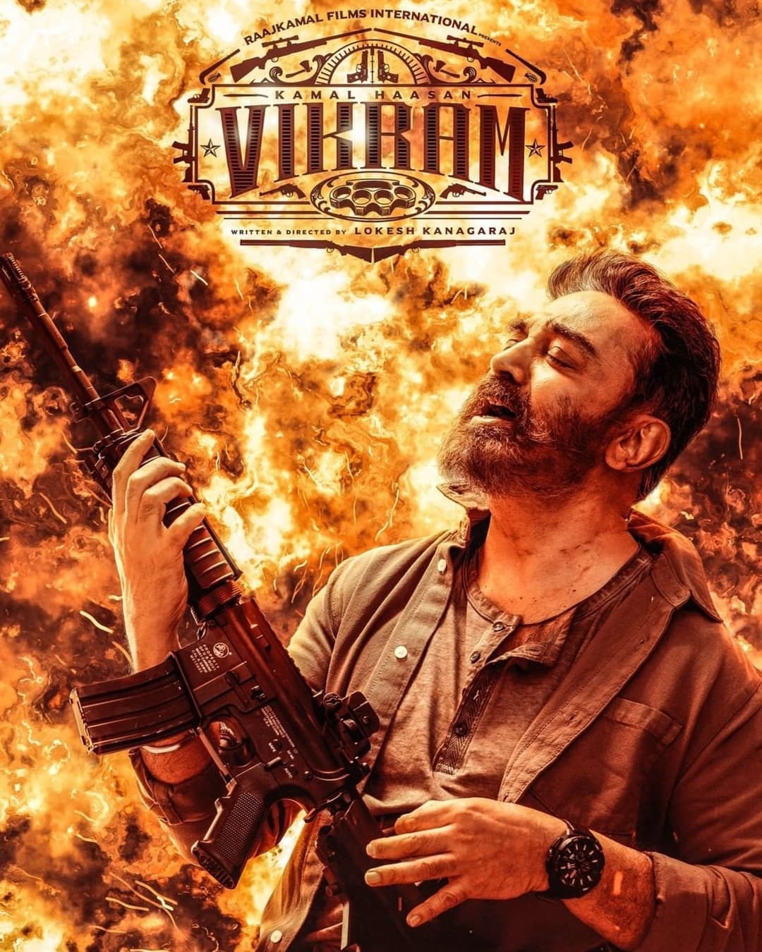 Kamal Haasan Vikram movie first glance HD wallpaper download