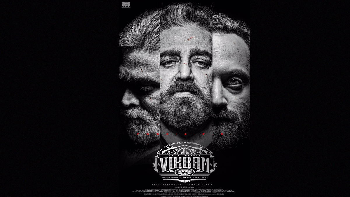 Vikram First Look Poster: Kamal Haasan, Vijay Sethupathi, Fahadh Faasil Look Intense (View Pic)