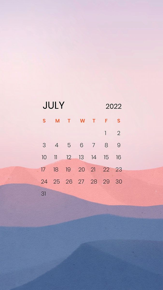 Download free image of Mountain abstract July monthly calendar iPhone wallpaper by Hein about july 2022 cal. Calendar wallpaper, iPhone wallpaper vector, Calendar
