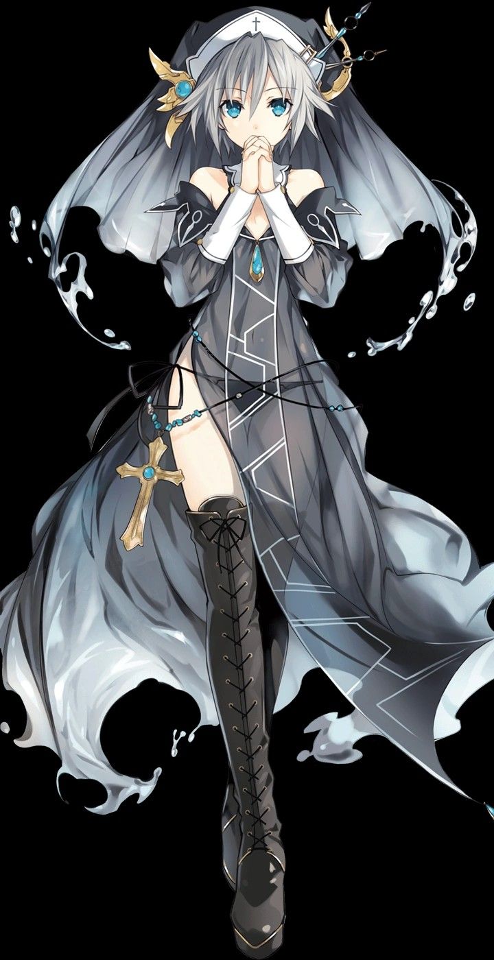 NIA HONJOU SISTER. 女性 アニメ, 銀髪 イラスト, キャラクターデザイン