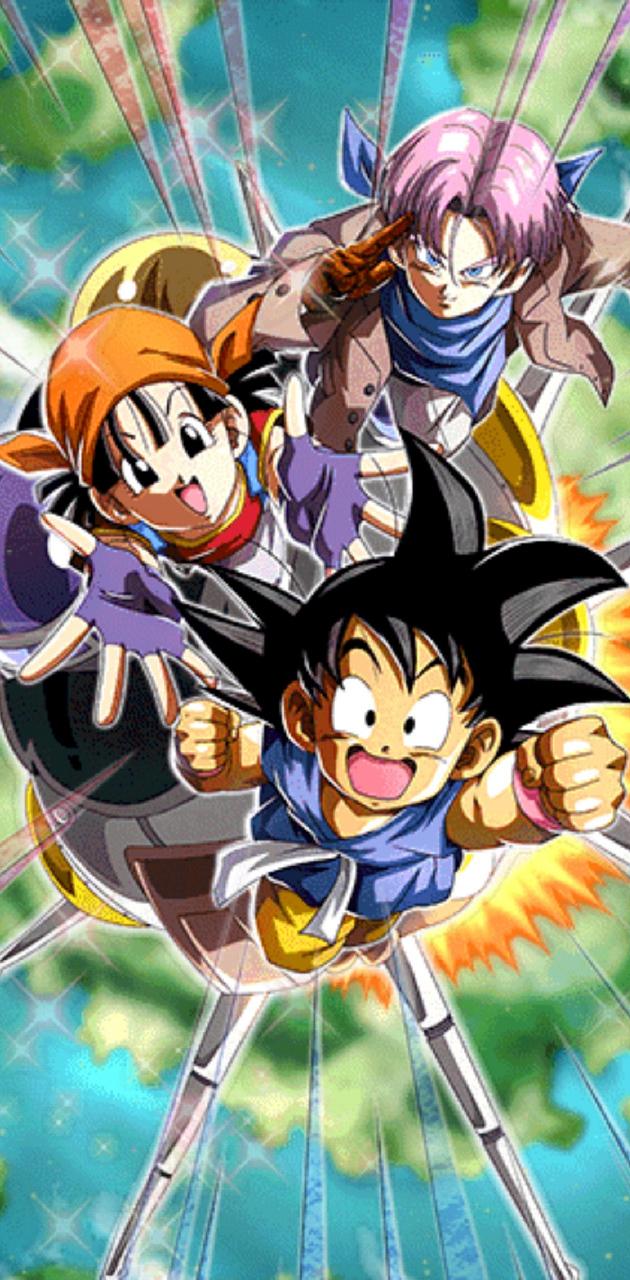 Goku Pan and Trunks wallpaper