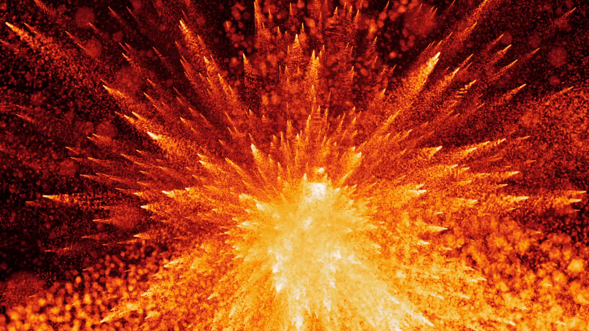Fire Explosion with approaching particles 2